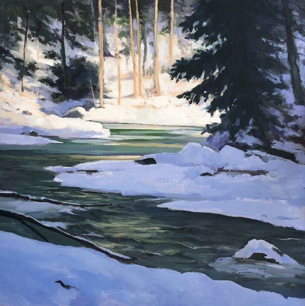 William Roberts Jr. Green River in Winter